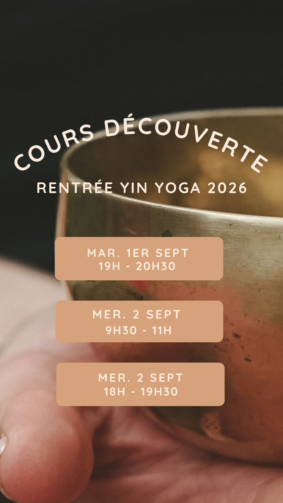 Cours découverte offert de Yin Yoga à Montaigu-Vendée